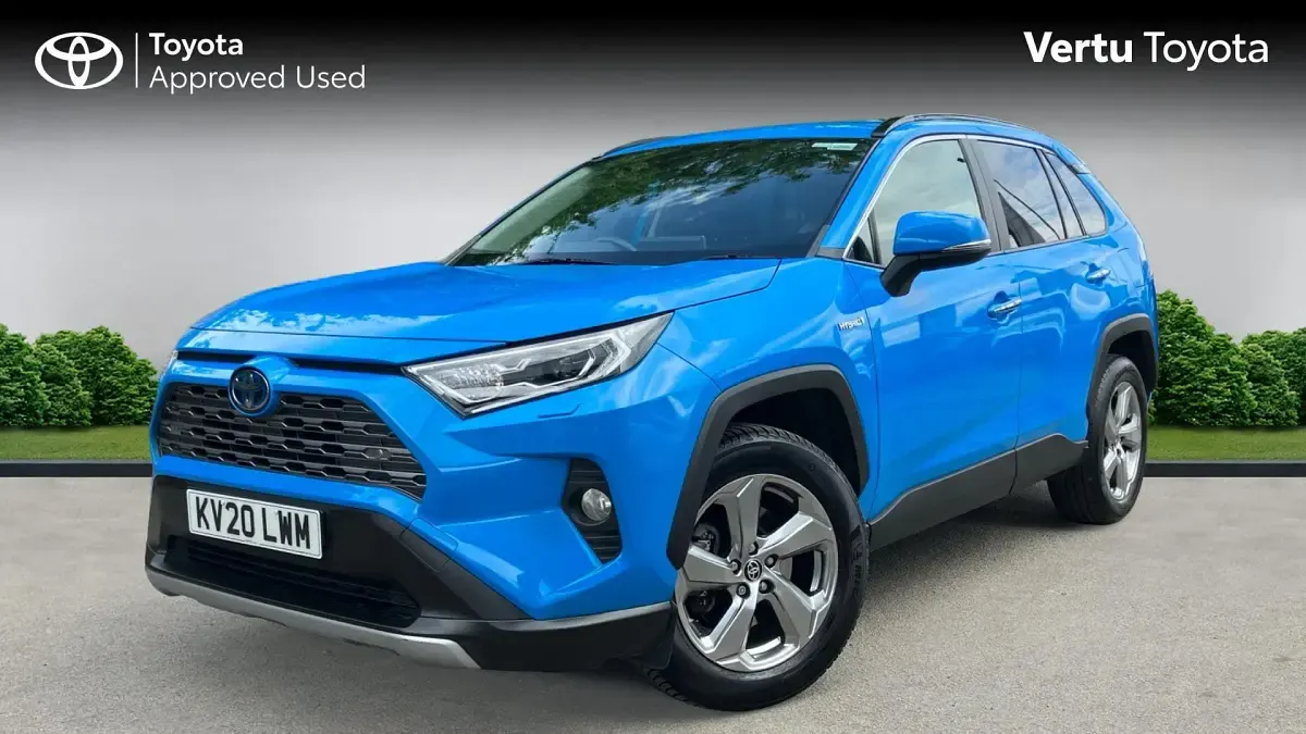 Used Toyota RAV4 197 HP (144 kW) 2020 Cyan splash (metallic paint) SUV