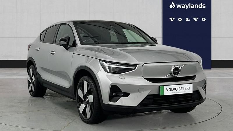 Silver Used 2023 Volvo C40 Ultimate SUV | £25,791 (Fair price) - Image 1/4