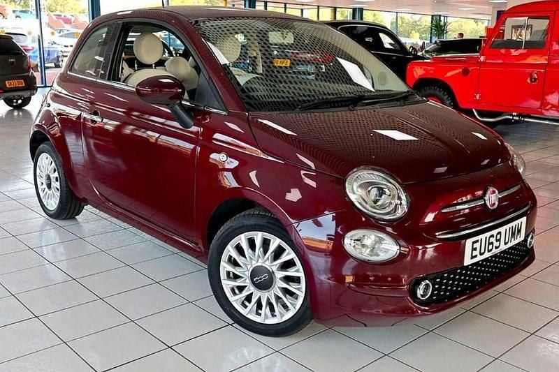 Red Used 2019 Fiat 500 Lounge Hatchback | £8,489 (Fair price) - Image 1/1
