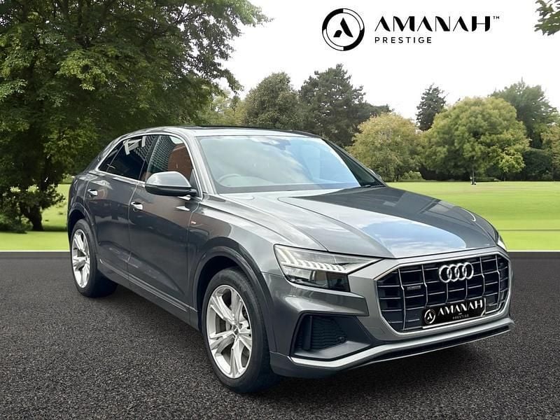 Grey Used 2019 Audi Q8 S-Line SUV | £34,990 (Fair price) - Image 1/4