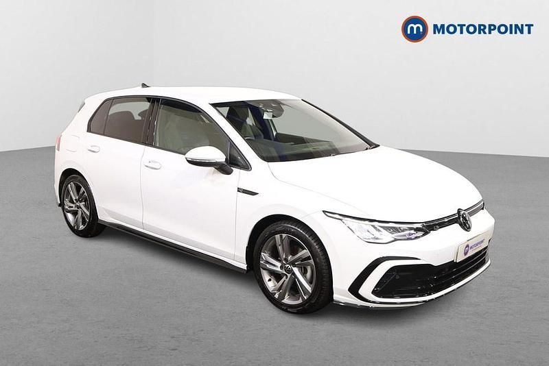 White Used 2023 VW Golf VIII R-line Hatchback | £22,899 (A bit pricey) - Image 1/4