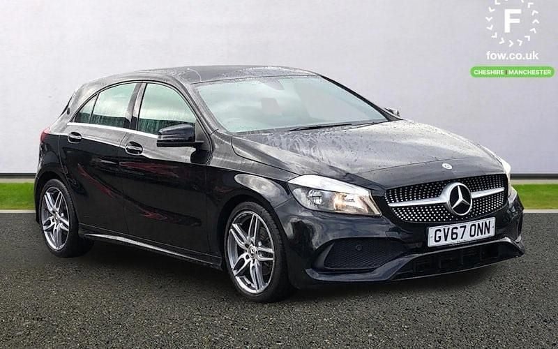 Used Mercedes A160 AMG line 102 HP (75 kW) 2018 Black Hatchback