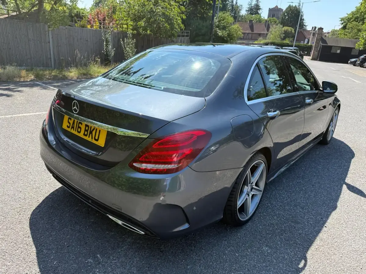 Used Mercedes C220 AMG Line Premium Plus 170 HP (125 kW) 2016 Grey Sedan