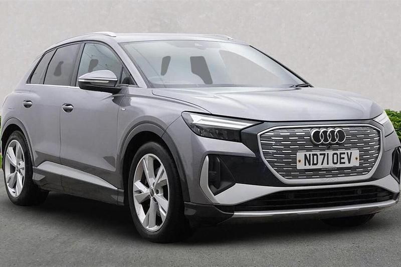 Grey Used 2022 Audi Q4 e-tron S-Line SUV | £24,532 (Fair price) - Image 1/4