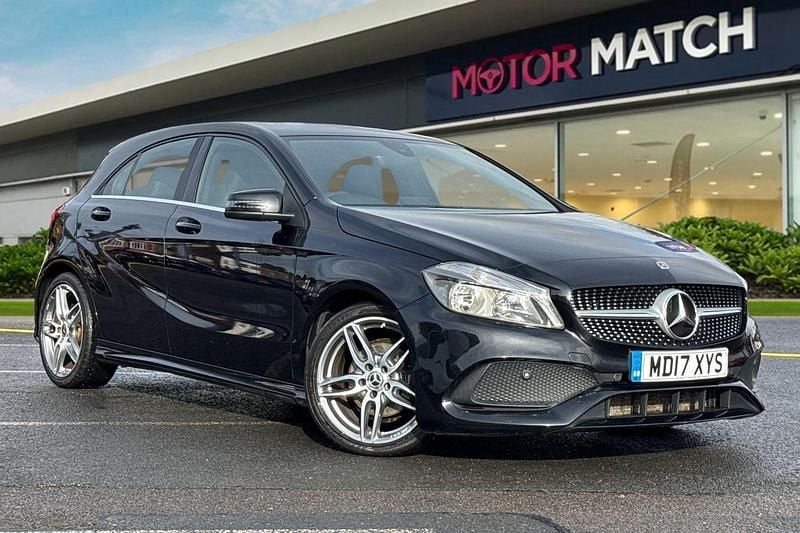 Black Used 2017 Mercedes A180 AMG line Hatchback | £10,995 (Fair price) - Image 1/4