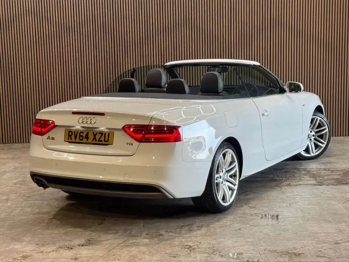 Used Audi A5 Cabriolet S-Line 2014 White Cabriolet