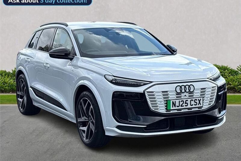 White Used 2025 Audi Q6 e-tron Advanced SUV | £67,110 (Good price) - Image 1/4