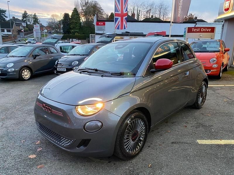 New Fiat 500e Red 86 kW (118 HP) 2025 Black Hatchback