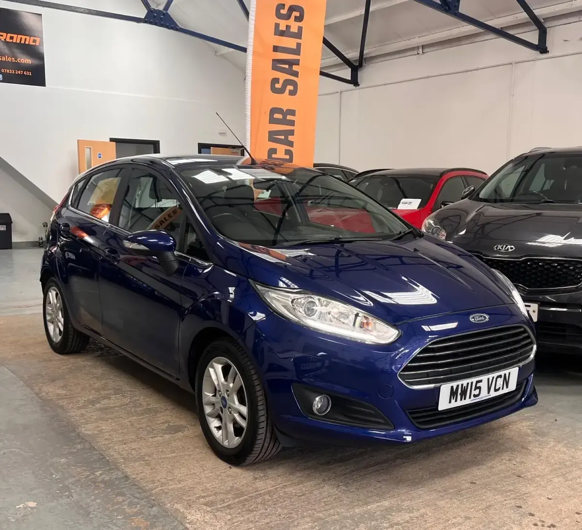 Used Ford Fiesta Zetec 78 HP (57 kW) 2015 Blue Hatchback