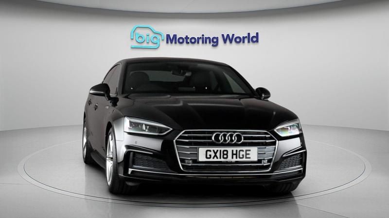 Used Audi A5 Sportback S-Line 252 HP (185 kW) 2018 Black Hatchback