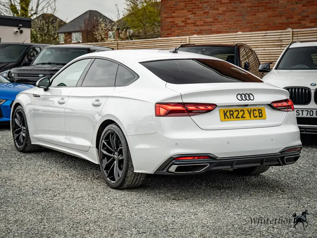 Used Audi A5 Sportback S-Line 163 HP (119 kW) 2022 White Hatchback