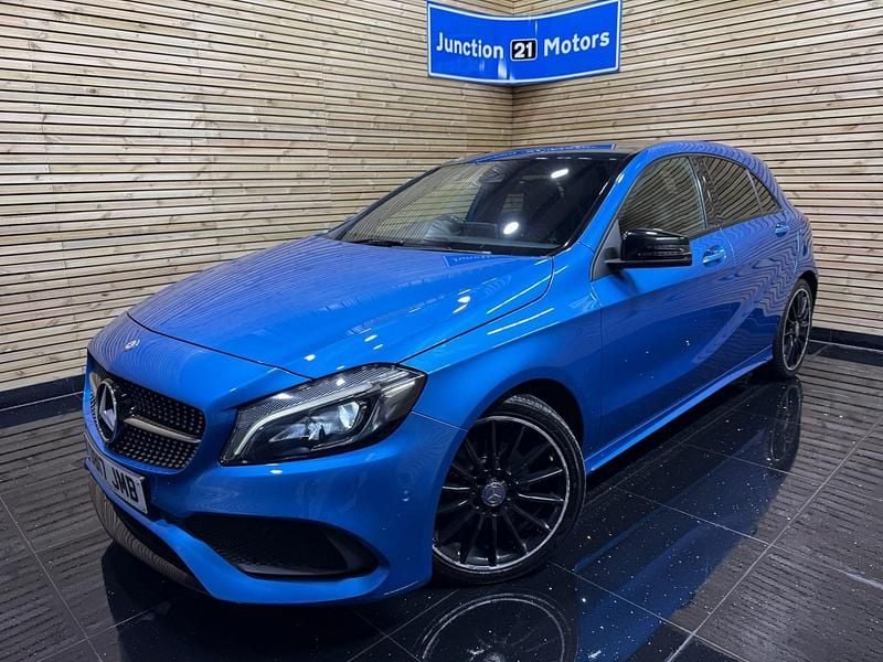 Blue Used 2017 Mercedes A200 AMG line Hatchback | £8,990 (Fair price) - Image 1/4
