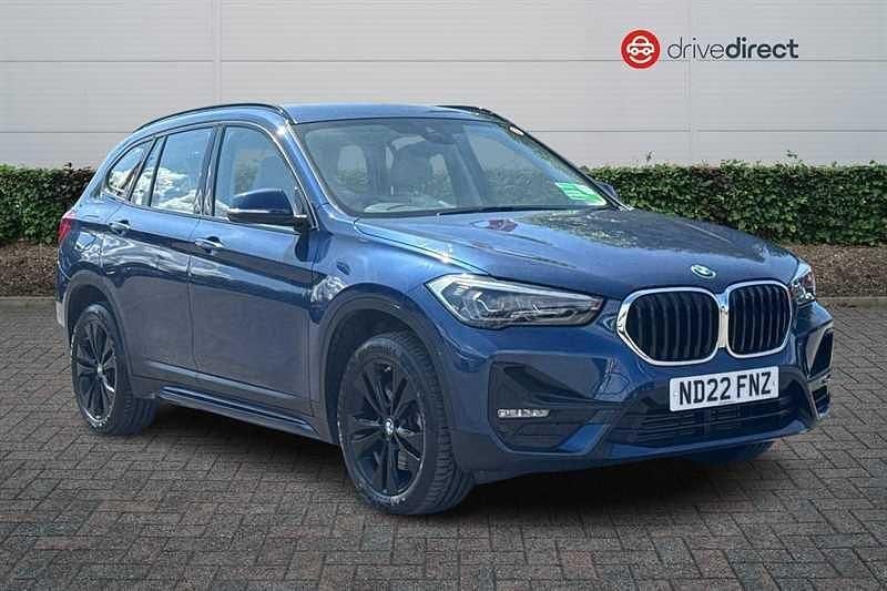 Metallic portimao blue Used 2022 BMW X1 Sport Line SUV | £22,000 (Fair price) - Image 1/4