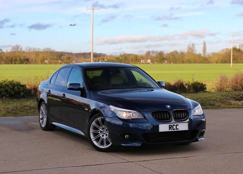 Used BMW 525 M Sport 218 HP (160 kW) 2008 Blue Sedan