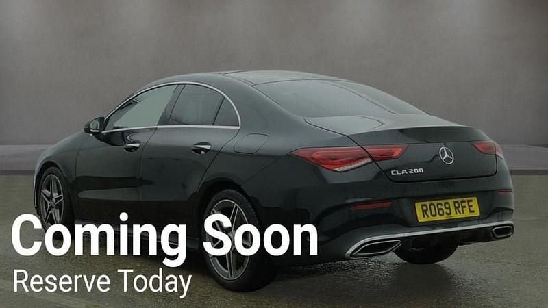 Used Mercedes CLA200 AMG line 163 HP (119 kW) 2019 Black Coupe