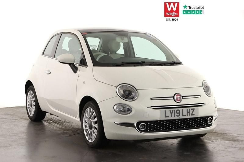 White Used 2019 Fiat 500 Lounge Hatchback | £7,995 (Fair price) - Image 1/3