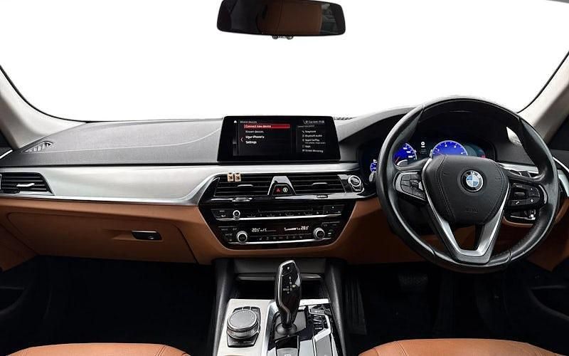 Used BMW 520 Sport Line 190 HP (139 kW) 2018 Blue Sedan