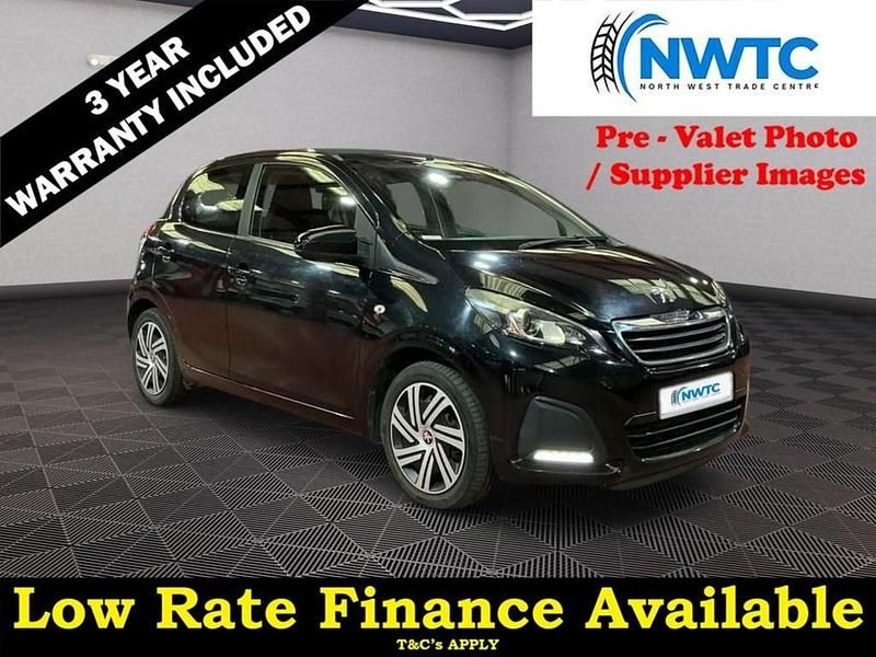 Black Used 2016 Peugeot 108 Active Top Hatchback | £5,195 (Fair price) - Image 1/4