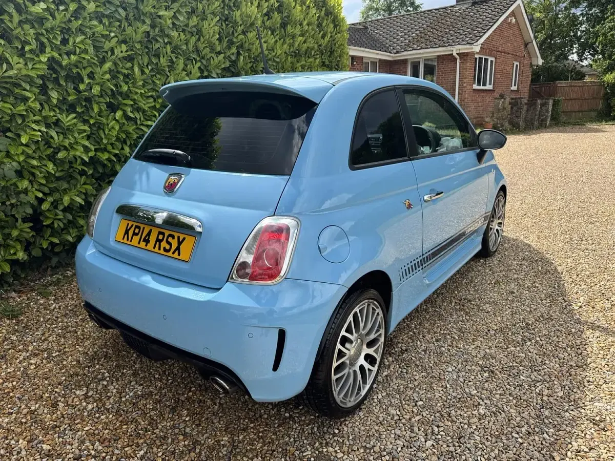 Used Abarth 500 135 HP (99 kW) 2014 Blue Hatchback