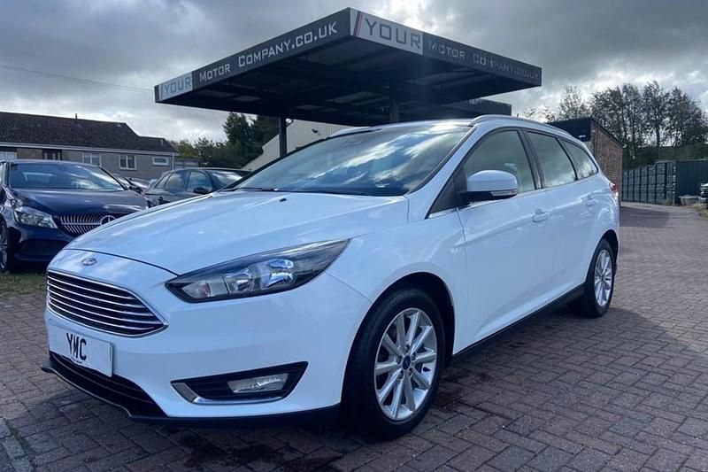 White Used 2018 Ford Focus Titanium Estate | £8,195 (Good price) - Image 1/1