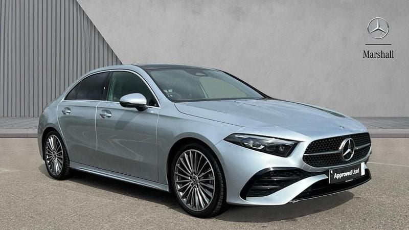Hightech silver Used 2024 Mercedes A200 AMG Line Premium Plus Sedan | £26,680 (A bit pricey) - Image 1/4