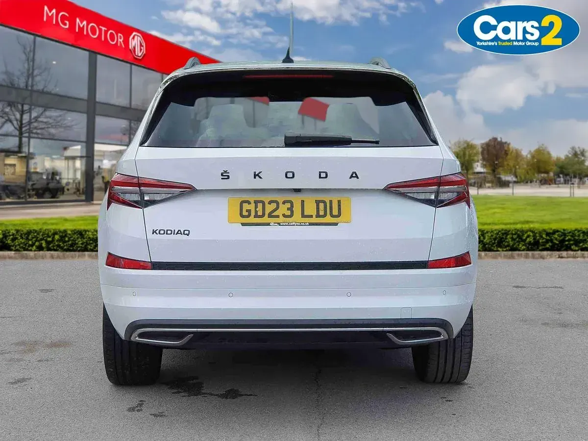 Used Skoda Kodiaq SportLine 150 HP (110 kW) 2023 White SUV