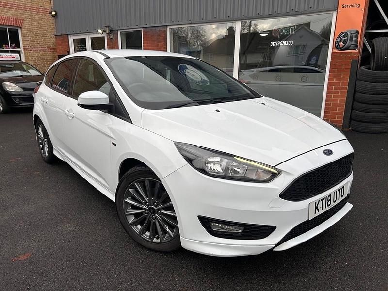 White Used 2018 Ford Focus ST-Line Hatchback | £6,499 (Super price) - Image 1/4