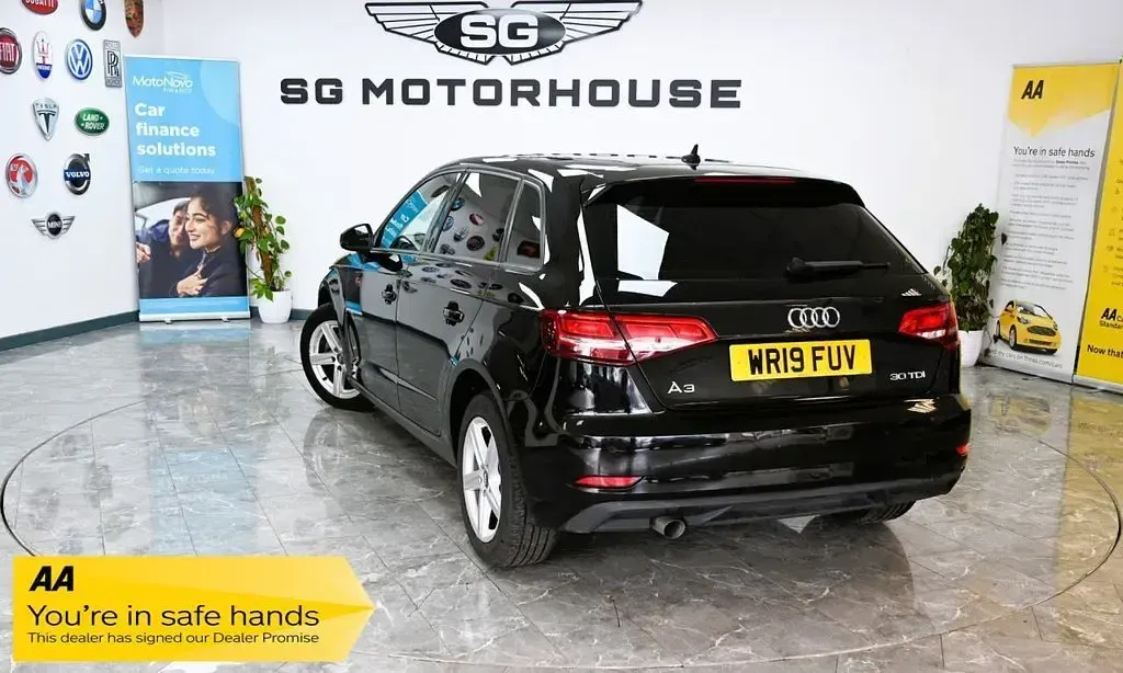 Used Audi A3 Sportback Design 116 HP (85 kW) 2019 Black Hatchback