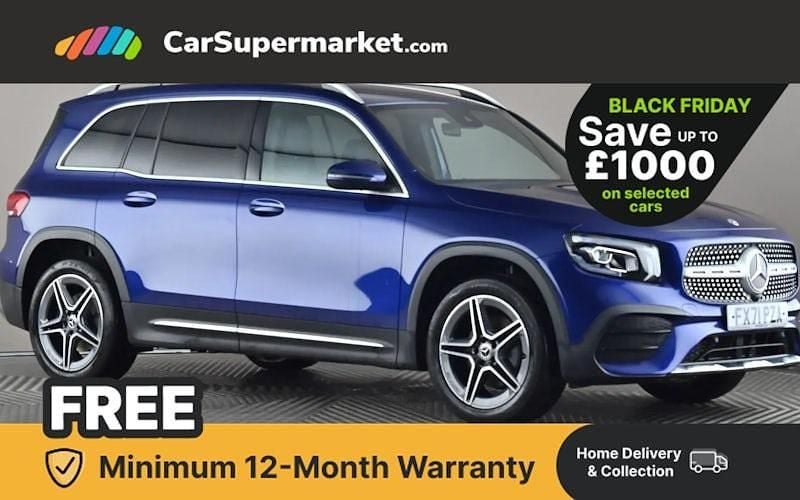 Blue Used 2021 Mercedes GLB200 AMG line SUV | £24,497 (Fair price) - Image 1/3