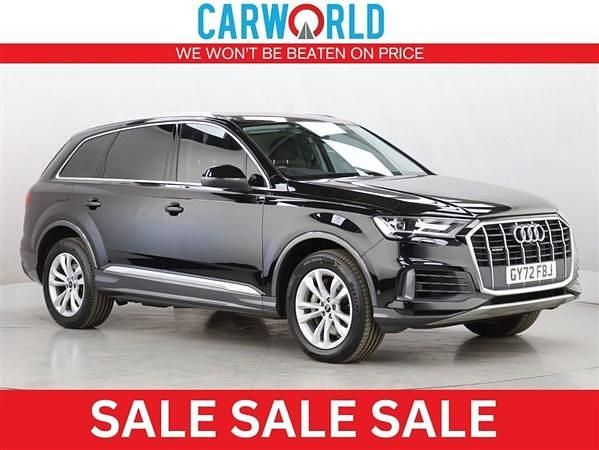 Black Used 2022 Audi Q7 Sport SUV | £40,440 - Image 1/3