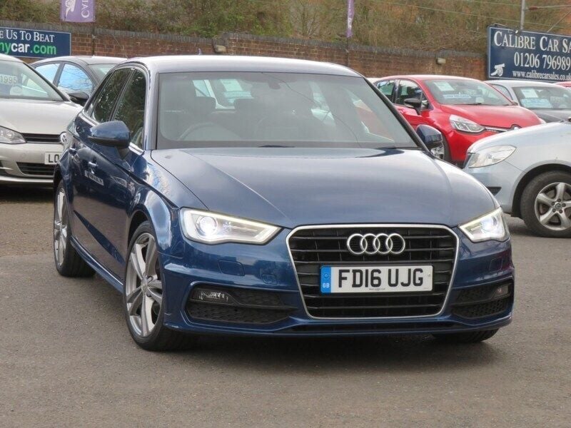 Blue Used 2016 Audi A3 S-Line Hatchback | £13,995 (Good price) - Image 1/4