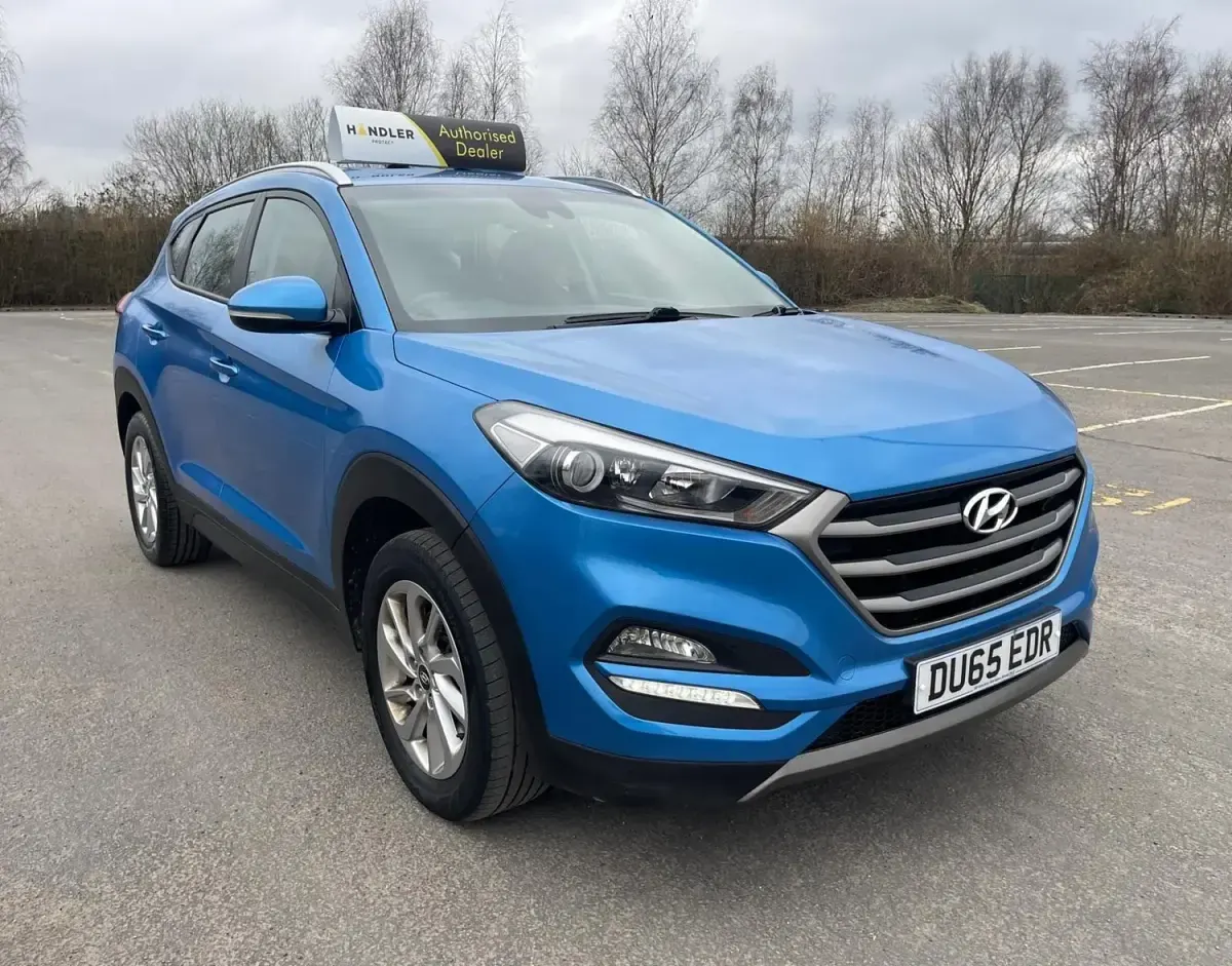Usado Hyundai Tucson SE 116 HP (85 kW) 2015 Azul SUV