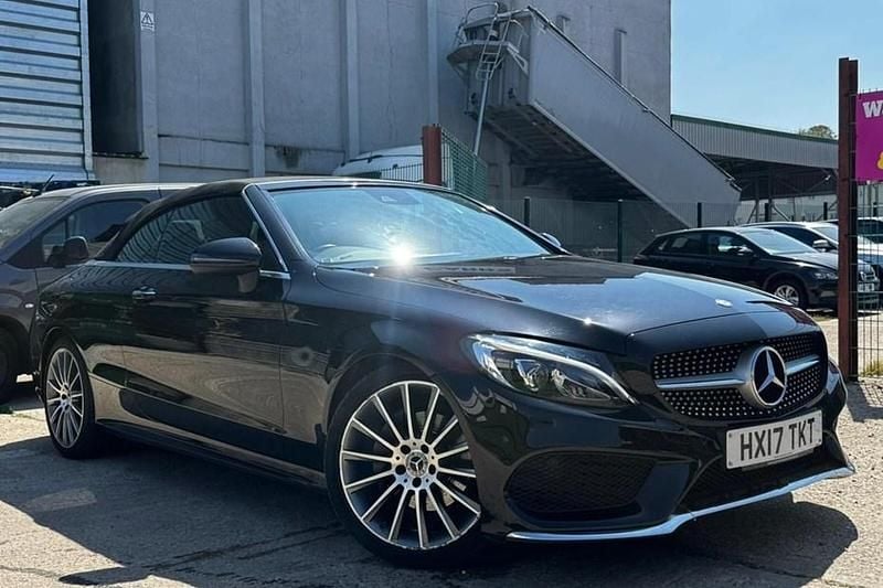 Black Used 2017 Mercedes C220 AMG line Cabriolet | £14,900 (Good price) - Image 1/1