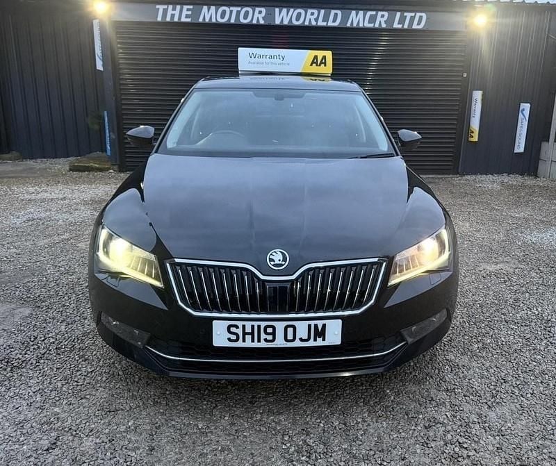 Used Skoda Superb SE L Executive 150 HP (110 kW) 2019 Black Hatchback