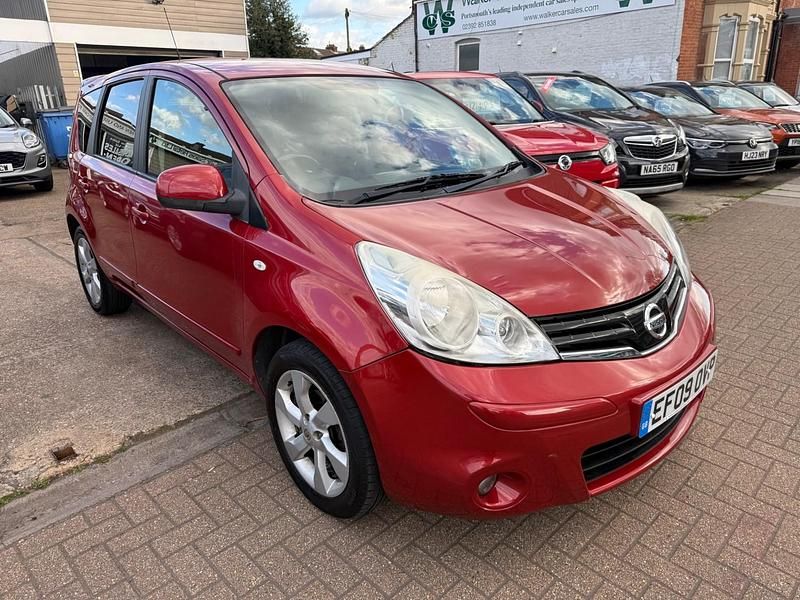 Used Nissan Note N-TEC 110 HP (80 kW) 2009 Red Hatchback