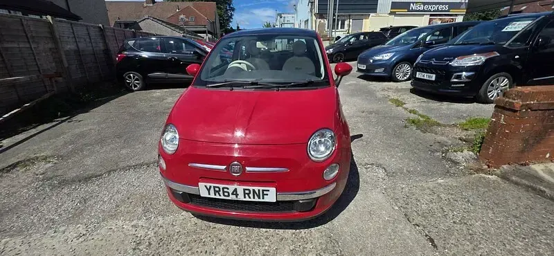 Used Fiat 500 Lounge 69 HP (50 kW) 2014 Red Hatchback