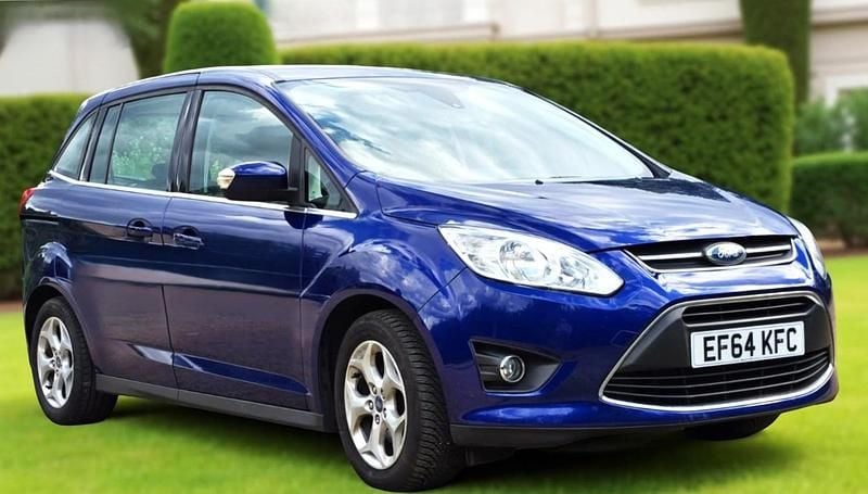 Used Ford Grand C-Max Zetec 125 HP (91 kW) 2014 Blue MPV