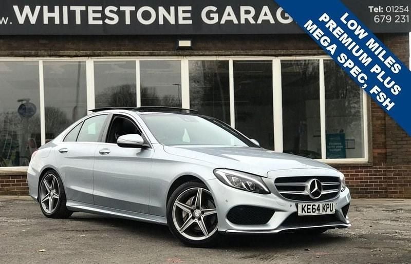 Silver Used 2014 Mercedes C200 AMG Line Premium Plus Sedan | £13,750 (Expensive) - Image 1/4