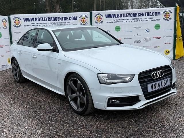 Used Audi A4 Black Edition 177 HP (130 kW) 2014 White Sedan