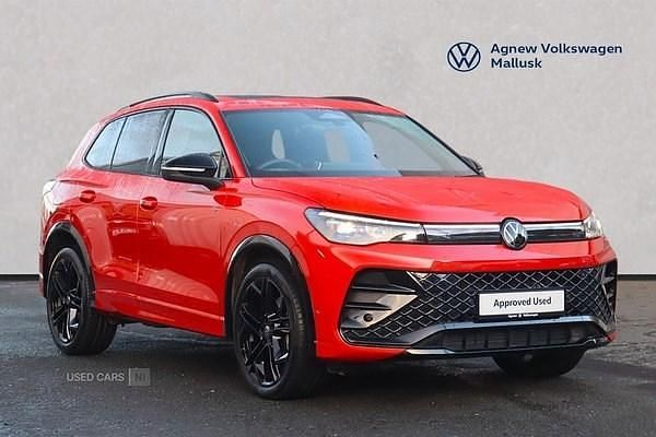 Red Used 2025 VW Tiguan R-line SUV | £36,490 (Expensive) - Image 1/4
