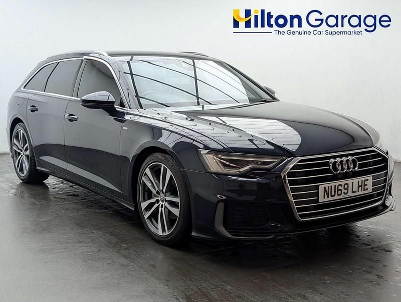 Used Audi A6 S-Line 204 HP (150 kW) 2019 Blue Estate