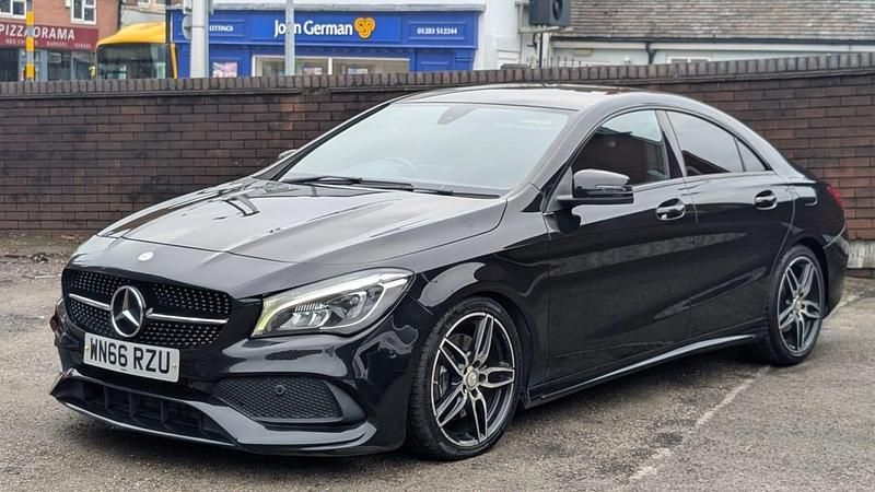 Used Mercedes CLA220 AMG line 177 HP (130 kW) 2017 Black Sedan