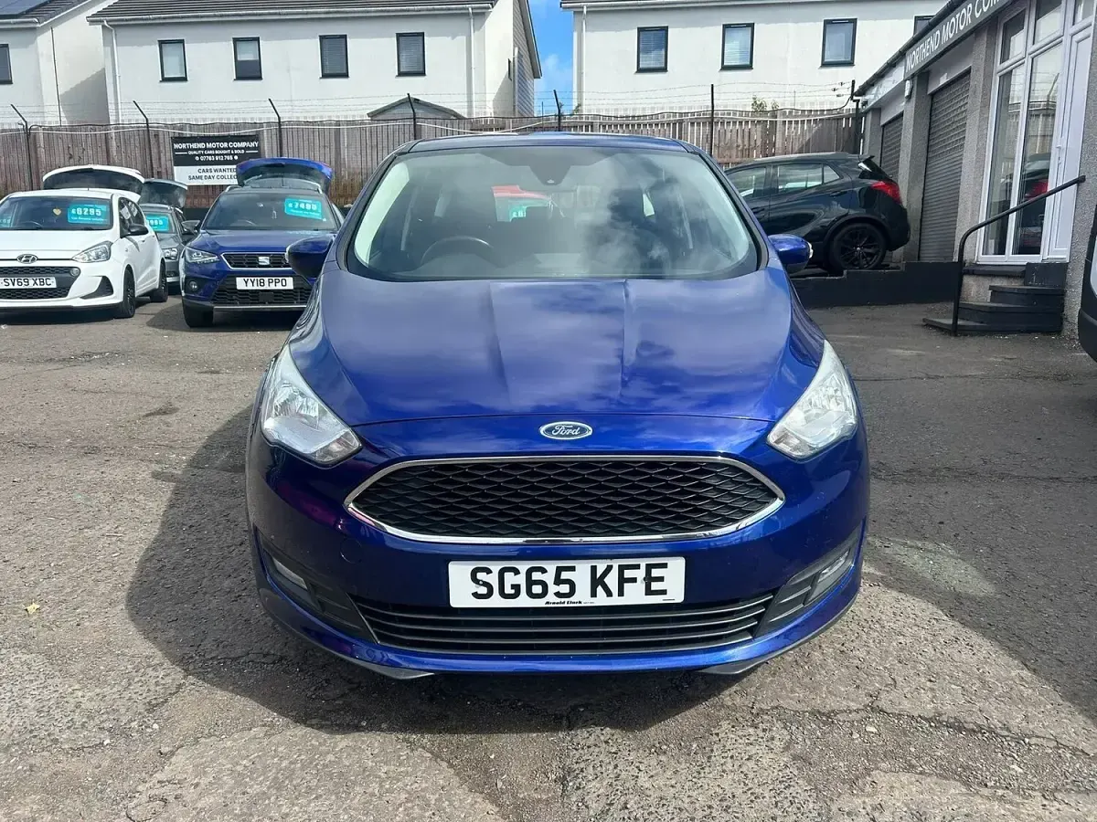 Used Ford C-MAX Zetec 120 HP (88 kW) 2015 Blue MPV