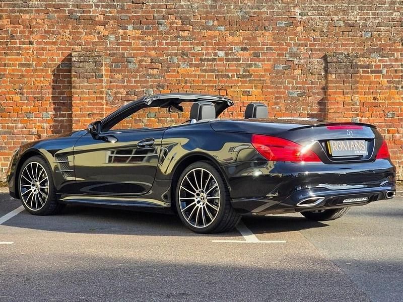 Used Mercedes SL400 AMG line 367 HP (269 kW) 2018 Black Cabriolet