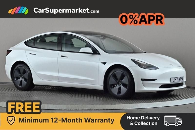 White Used 2021 Tesla Model 3 Long Range AWD Sedan | £26,697 - Image 1/4