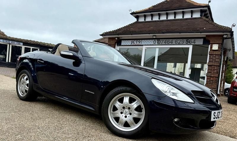 Used Mercedes SLK200 2005 Blue Cabriolet