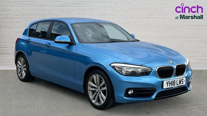 Used BMW 118 Sport Line 136 HP (100 kW) 2018 Blue Hatchback