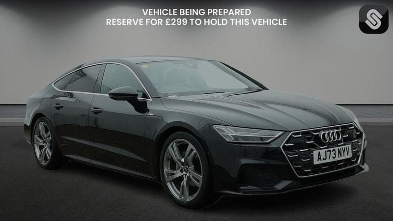 Used Audi A7 Sportback S-Line 204 HP (150 kW) 2023 Mythos black metallic/mythos black metallic Hatchback