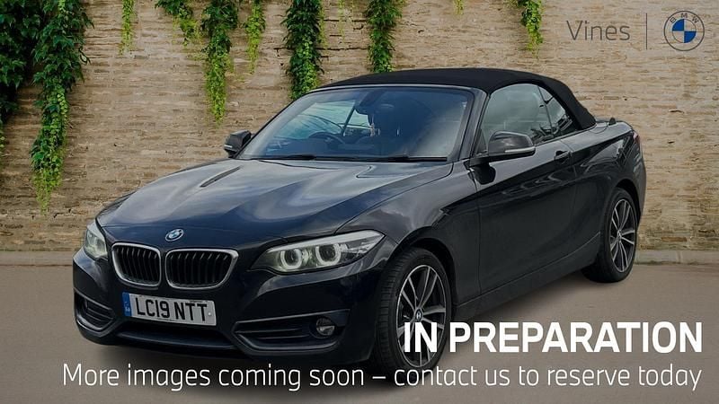 Used BMW 220 Sport Line 181 HP (133 kW) 2019 Black Cabriolet