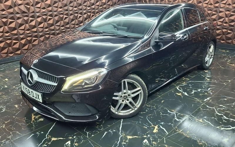 Used Mercedes A200 AMG Line Premium Plus 136 HP (100 kW) 2018 Black Hatchback